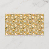 Neutral Diaper Raffle Card | Ivory & Golden Floral エンクロージャーカード (裏面)