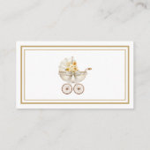 Neutral Display Shower Card Ivory & Golden Floral エンクロージャーカード (裏面)