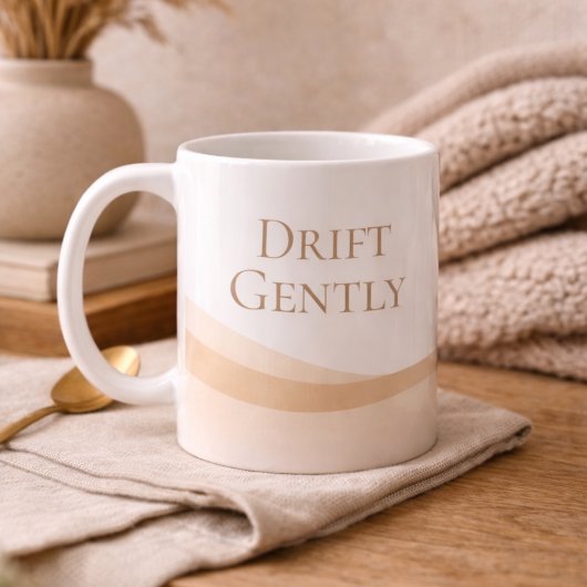 Neutral Dune Lines Classic Mug, 11 oz コーヒーマグカップ