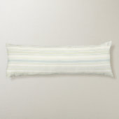 Neutral Dusty Blue Striped | Rustic Farmhouse ボディピロー (裏面)