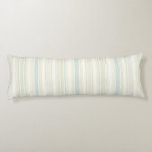 Neutral Dusty Blue Striped | Rustic Farmhouse ボディピロー (裏面)