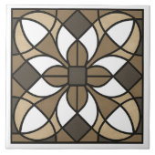 Neutral Earth Tone Glass-Look タイル (正面)