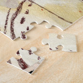 Neutral Elegant Abstract Collage Design ジグソーパズル (側面)