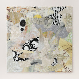 Neutral Elegant Abstract Collage Design ジグソーパズル