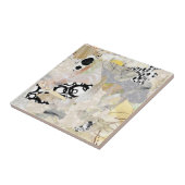 Neutral Elegant Abstract Collage Design タイル (側面)