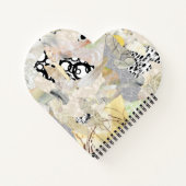 Neutral Elegant Abstract Collage Design ノートブック (裏面)