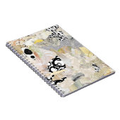 Neutral Elegant Abstract Collage Design ノートブック (右側)