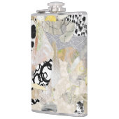 Neutral Elegant Abstract Collage Design フラスク (左)