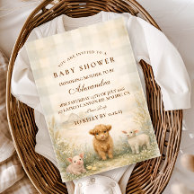 Neutral Farm Friends Baby Shower