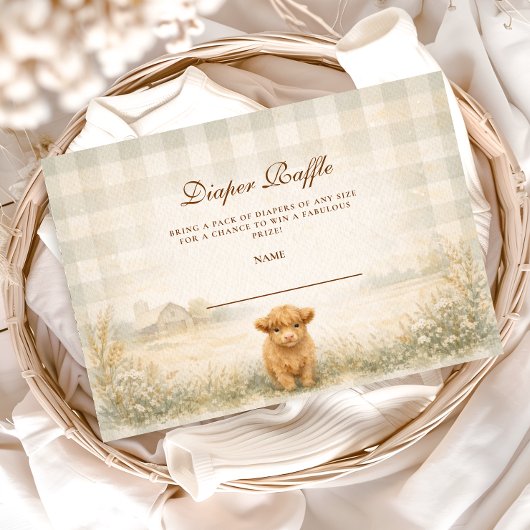 Neutral Farm Friends Diapper Raffle エンクロージャーカード