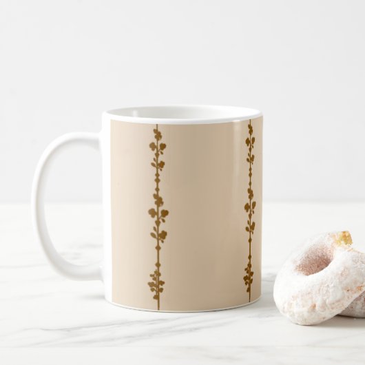 Neutral Farmhouse Botanical Vine Coffee Mug コーヒーマグカップ (ドーナツ)