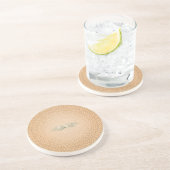 Neutral Farmhouse Coaster Woven Floral Look コースター (側面)