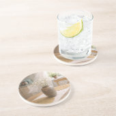 Neutral Farmhouse Floral Coasters コースター (側面)