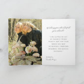 Neutral Floral Belated Birthday Card カード (内部)