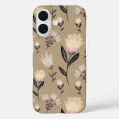 Neutral Floral iPhone Case | Soft Blush Modern Bot Case-Mate iPhoneケース (裏面)