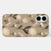 Neutral Floral iPhone Case | Soft Blush Modern Bot Case-Mate iPhoneケース (裏面 (横))