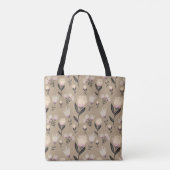 Neutral Floral Tote Bag | Soft Blush Botanical トートバッグ (裏面)