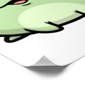 Neutral Frog Poster Minimalist Cute Frog Aesthetic ポスター (角)