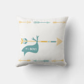 NEUTRAL Gender誕生統計ベビーwoodland owl クッション (裏面)