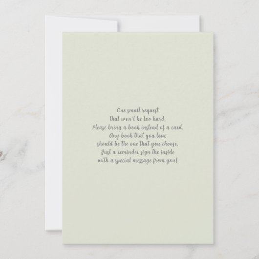 Neutral Gender Reveal Invitation 招待状 (裏面)