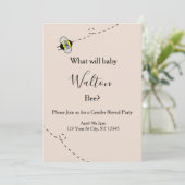 Neutral Gender Reveal Invitations Bee Themed 招待状 (スタンド正面)