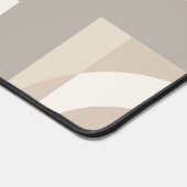 Neutral Geometric Abstract - Modern Bauhaus デスクマット (コーナー)