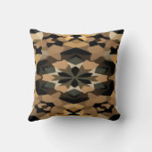 Neutral Geometric Throw Pillow | Modern Earth Tone クッション (裏面)