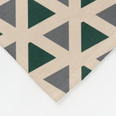 Neutral geometric triangle cozy fleece blanket フリースブランケット (角)