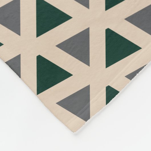 Neutral geometric triangle cozy fleece blanket フリースブランケット (角)