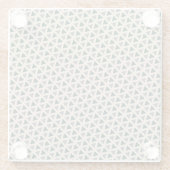Neutral geometric triangle Glass Coaster ガラスコースター (裏面)