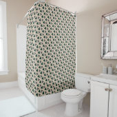 Neutral geometric triangle Shower Curtain シャワーカーテン (インサイチュ)