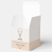 Neutral Gift Boxes for Baby Shower, Elegant フェイバーボックス (オープン)