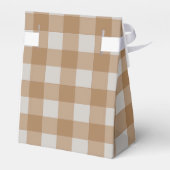 Neutral Gingham Baby Shower Thank You Favor Box フェイバーボックス (裏面サイド)