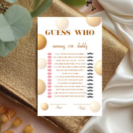 Neutral Gold Balloon Guess Who Baby Game