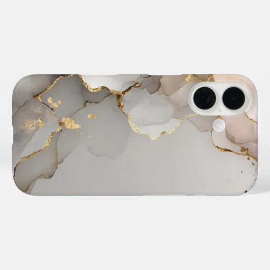 Neutral & Gold Marble  Case-Mate iPhoneケース (裏面 (横))