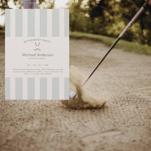 Neutral Golf Retirement Party 招待状