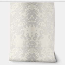 Neutral Gray Beige Floral Seamless Wallpaper  壁紙