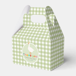 Neutral Green Silly Goose Baby Shower フェイバーボックス
