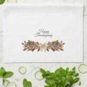 Neutral “Happy Thanksgiving” Kitchen Towel  キッチンタオル (折り畳み)