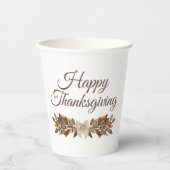 Neutral “Happy Thanksgiving” Paper Cups 紙コップ (正面)