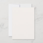 Neutral Ivory Minimalist Wedding RSVP  (裏面)