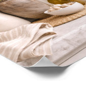 Neutral Kitchen Farmhouse Art Frame Ready  ポスター (角)