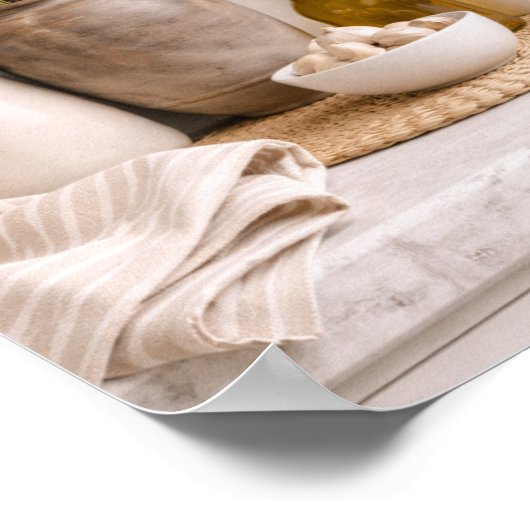 Neutral Kitchen Farmhouse Art Frame Ready  ポスター (角)