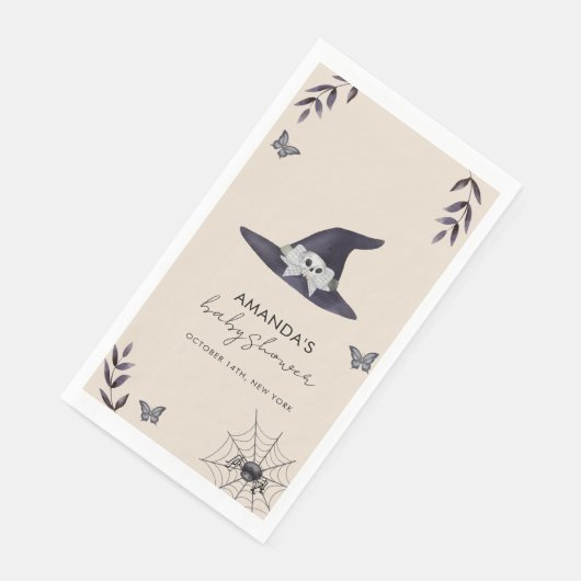 Neutral Little Boo Witch Hat Baby Shower (コーナー)