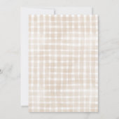 Neutral Little Lamb Baby Shower Invitation 招待状 (裏面)