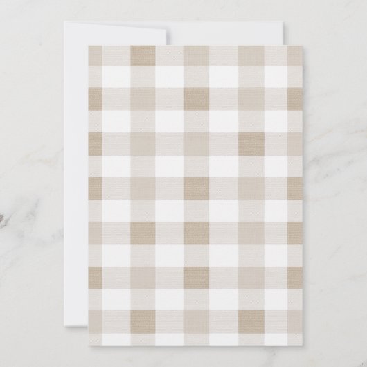 Neutral Little Lamb Baby Shower Invitation 招待状 (裏面)