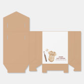 Neutral Little Slugger Baseball Boy Baby Shower フェイバーボックス (見開き)