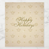 Neutral Luxe Modern Pattern ワインラベル (シングルラベル)