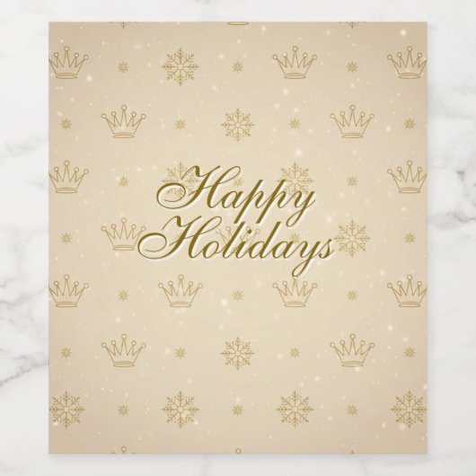 Neutral Luxe Modern Pattern ワインラベル (シングルラベル)