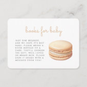 Neutral Macaron Baby Shower Books Enclosure Card エンクロージャーカード (正面)